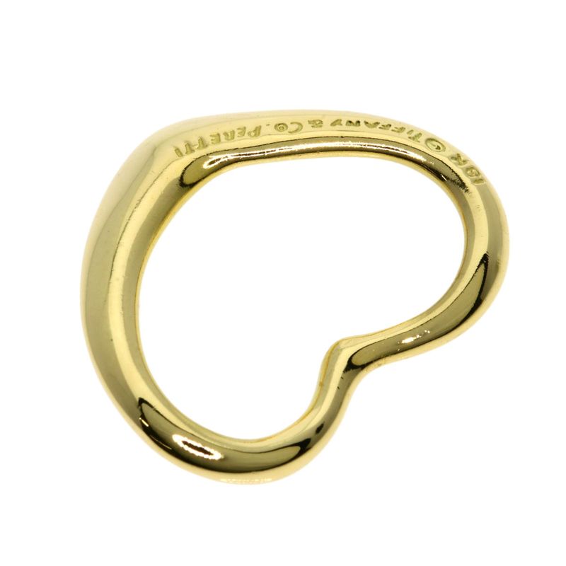 Tiffany & Co. Open Heart Pendant Top 18K Yellow Gold