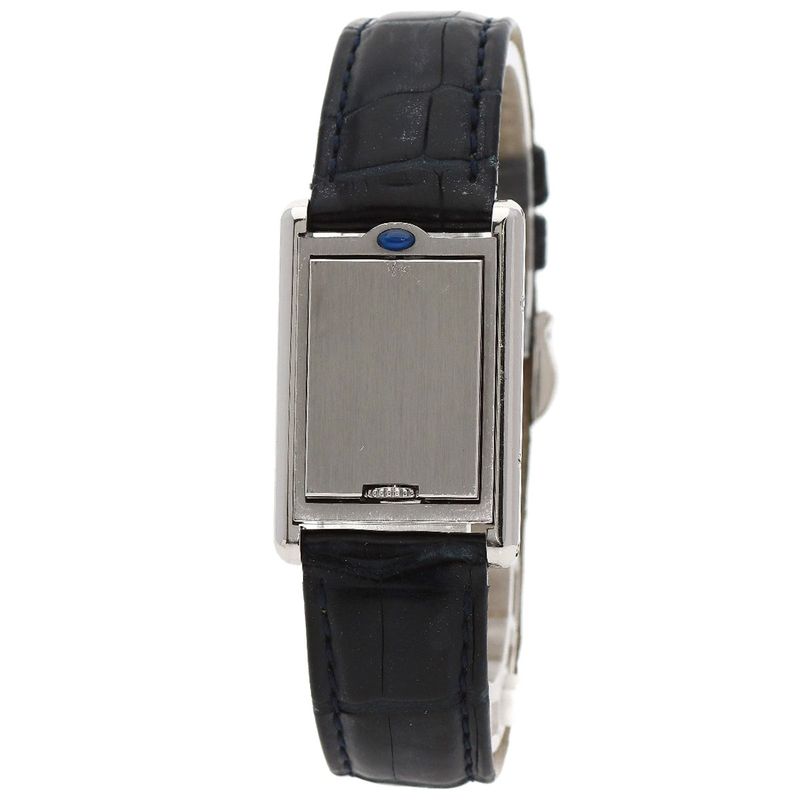 Cartier Tank Basculant SM Watch SS Leather
