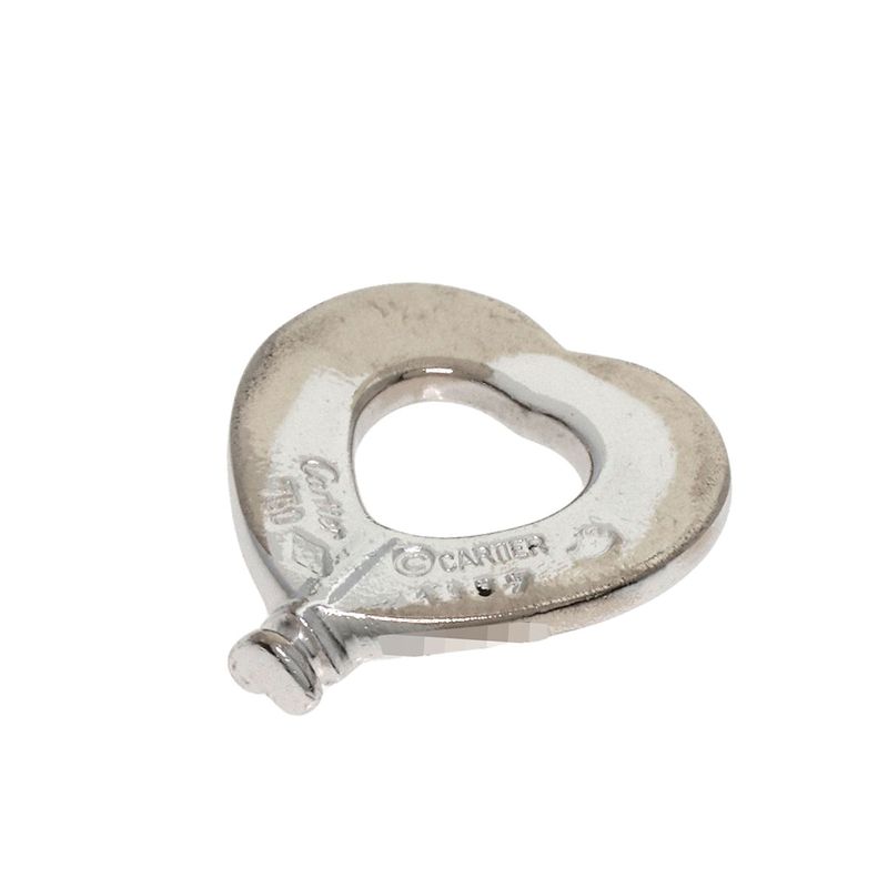 Cartier Fidelity Heart Key Bracelet 18K White Gold