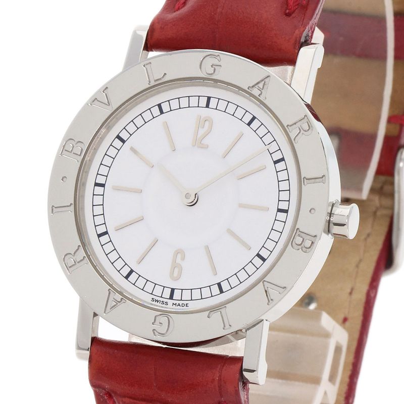 Bvlgari Watch SS Leather Boys