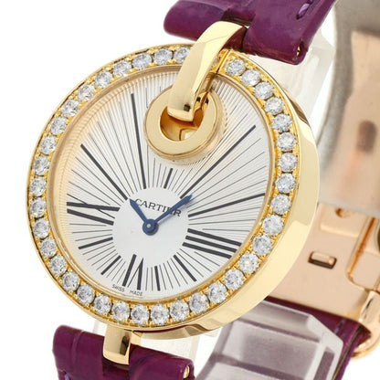 Cartier Captive de LM Watch 18K Yellow Gold Leather