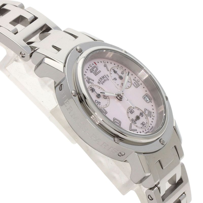 Hermes Clipper Chronograph Watch SS