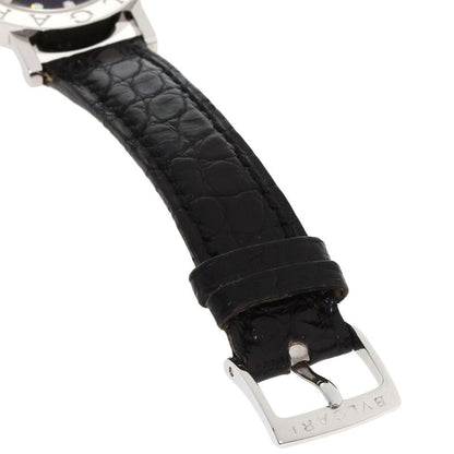 Bvlgari Diamond Watch SS Leather