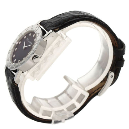 Bvlgari Diamond Watch SS Leather