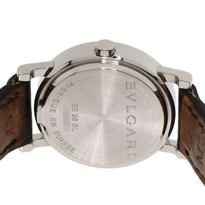 Bvlgari Diamond Watch SS Leather