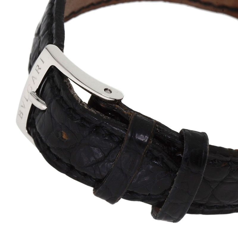 Bvlgari Diamond Watch SS Leather