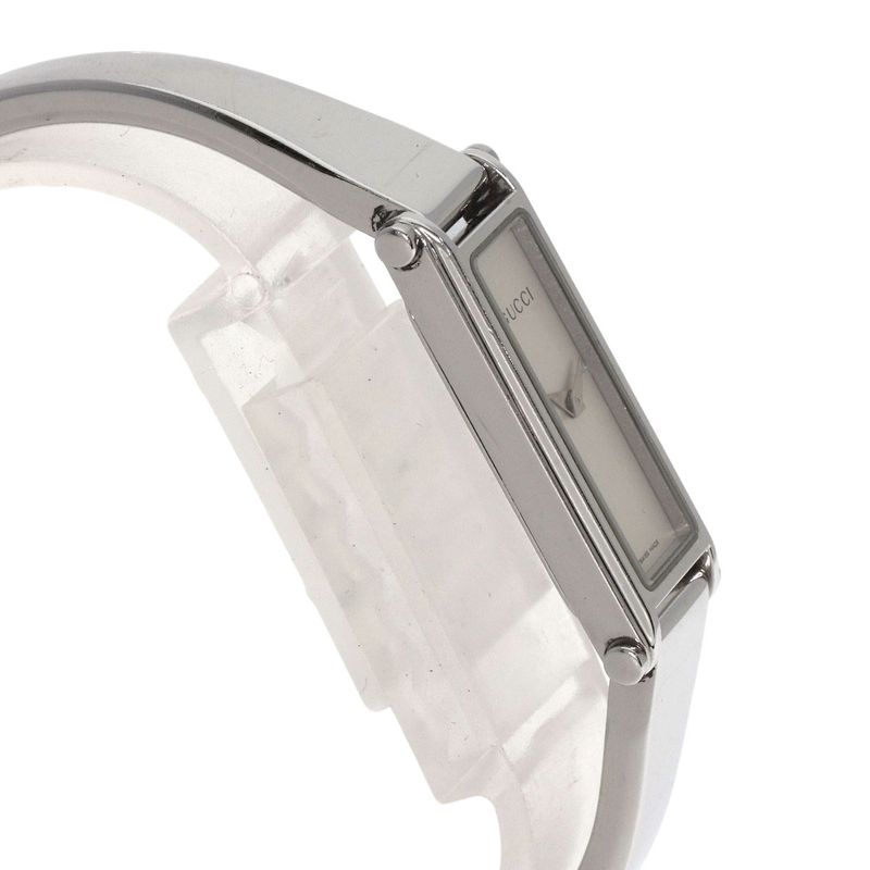 Gucci Square Face Bangle Watch SS