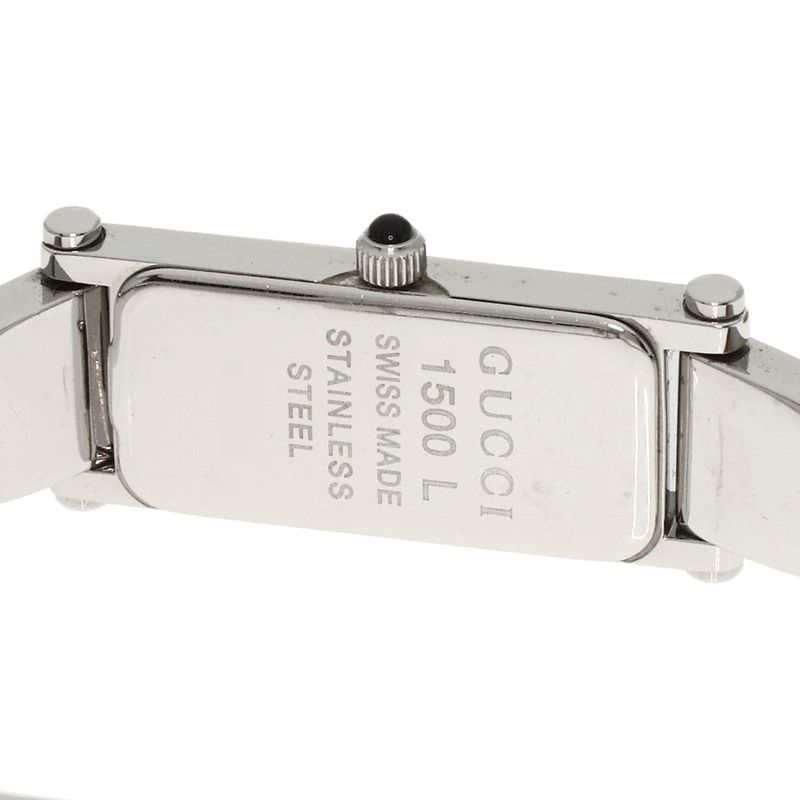 Gucci Square Face Bangle Watch SS
