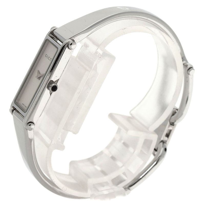 Gucci Square Face Bangle Watch SS