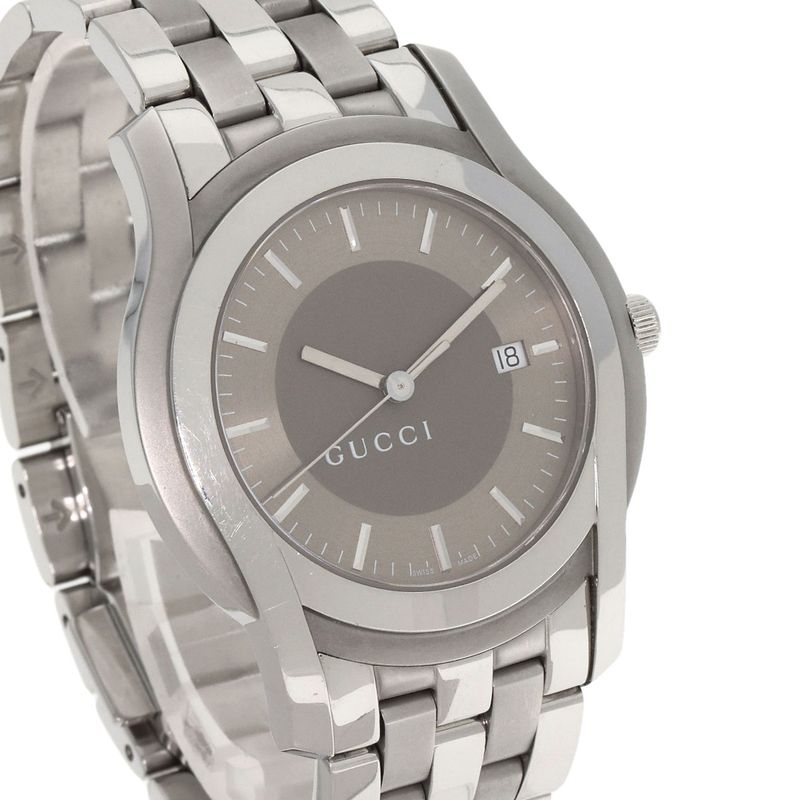 Gucci Round Face Watch SS