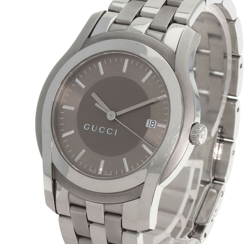 Gucci Round Face Watch SS