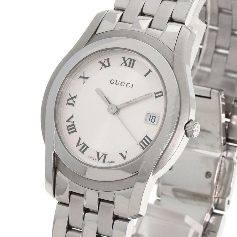 Gucci Round Face Watch SS
