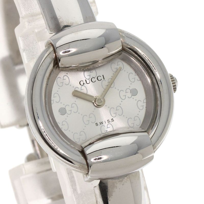 Gucci Round Face Watch SS