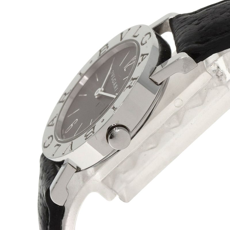 Bvlgari Watch SS Leather