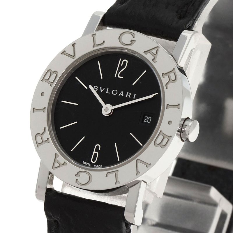 Bvlgari Watch SS Leather