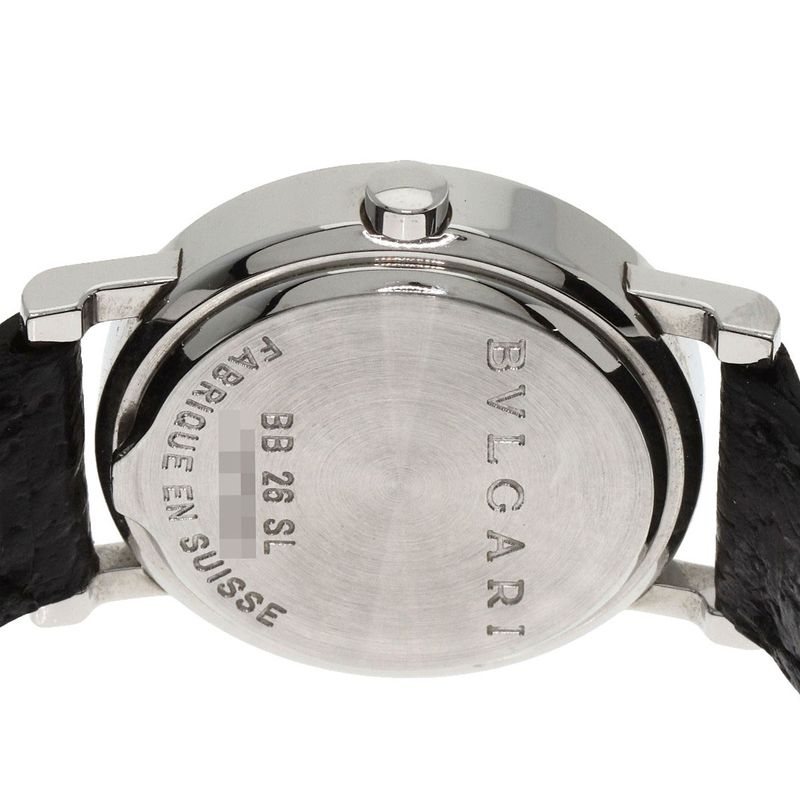 Bvlgari Watch SS Leather
