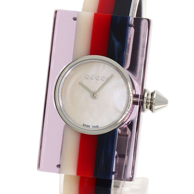Gucci Vintage Web Watch SS Acrylic Resin