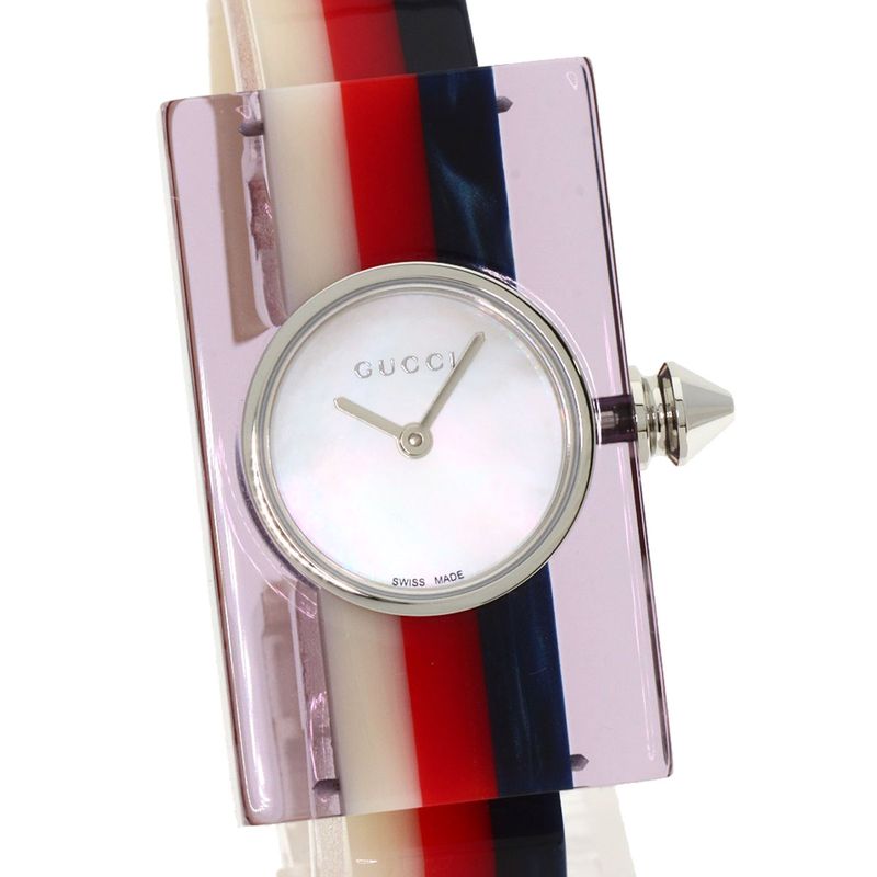 Gucci Vintage Web Watch SS Acrylic Resin