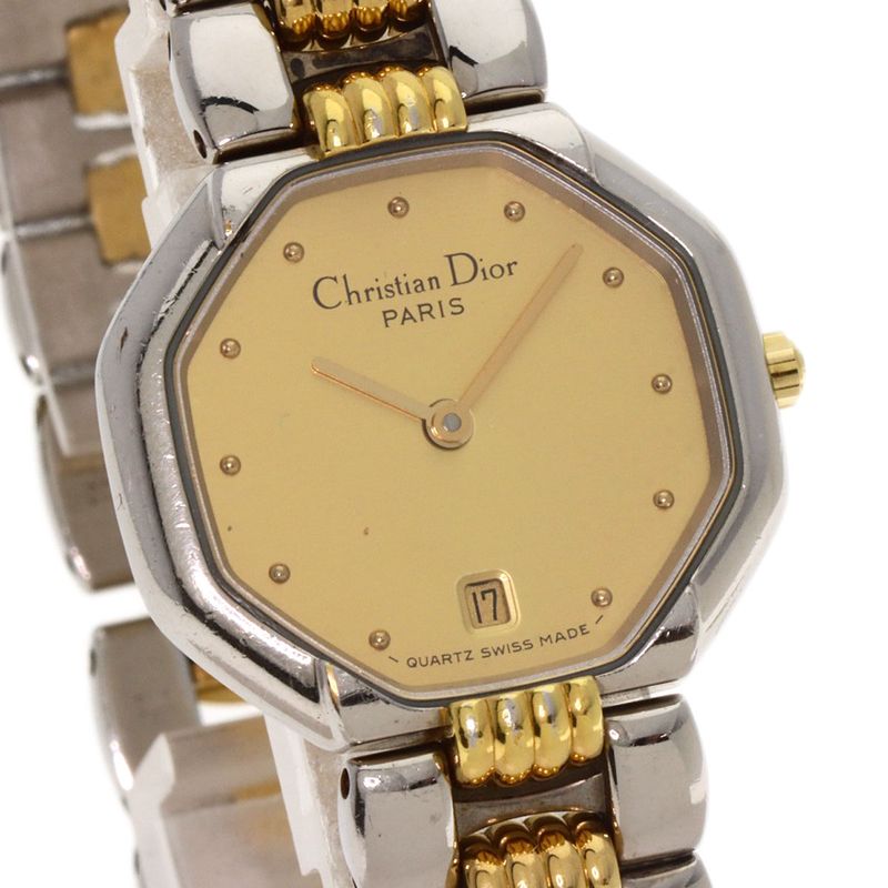 Dior Christian Octagon Watch SS Ssxgp