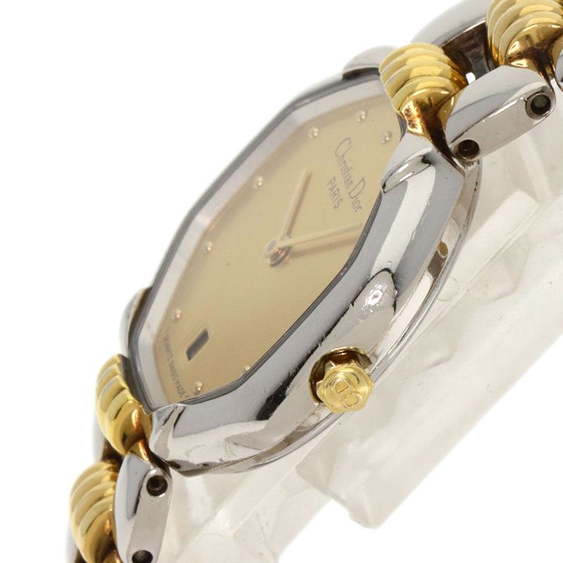 Dior Christian Octagon Watch SS Ssxgp