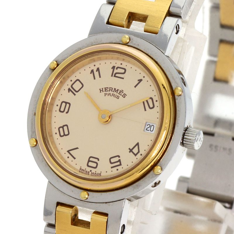 Hermes Clipper Old Buckle Watch SS Ssxgp