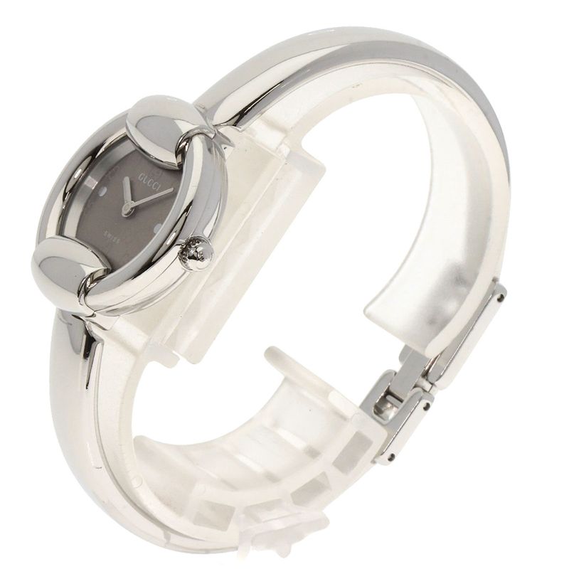 Gucci GG Round Face Bangle Watch SS