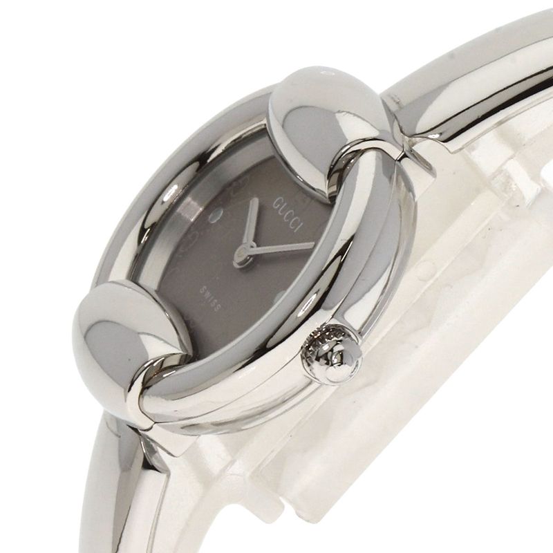 Gucci GG Round Face Bangle Watch SS