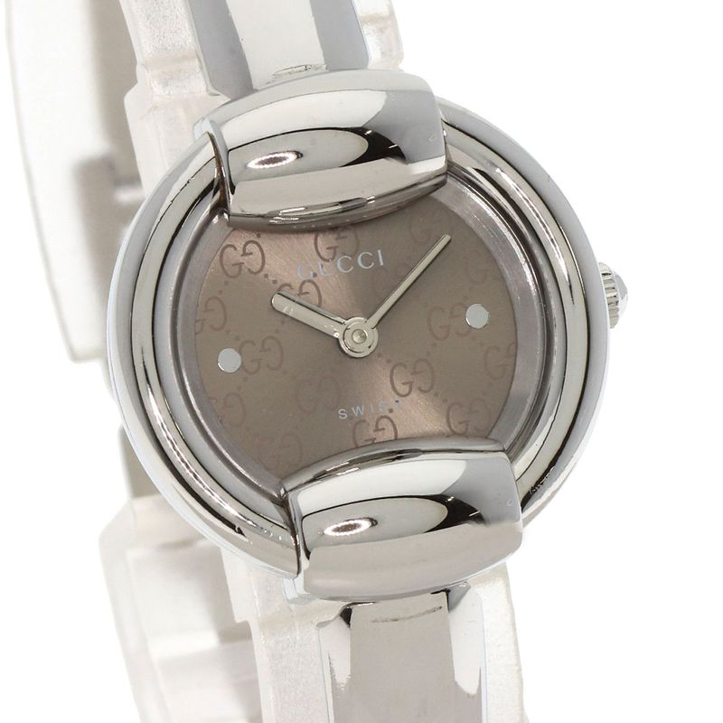 Gucci GG Round Face Bangle Watch SS