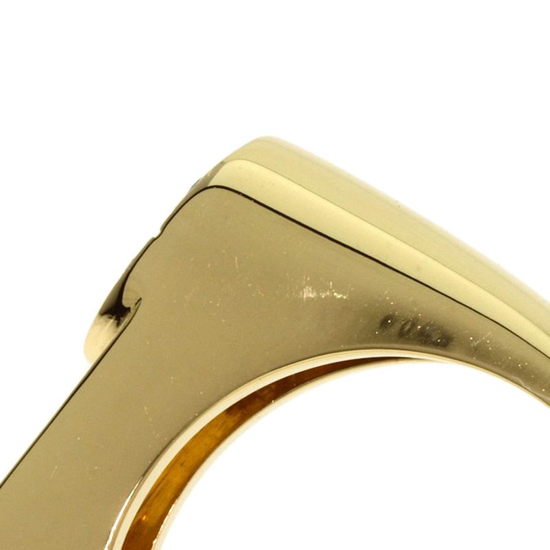 Dior CD Logo Diamond Ring 18K Yellow Gold