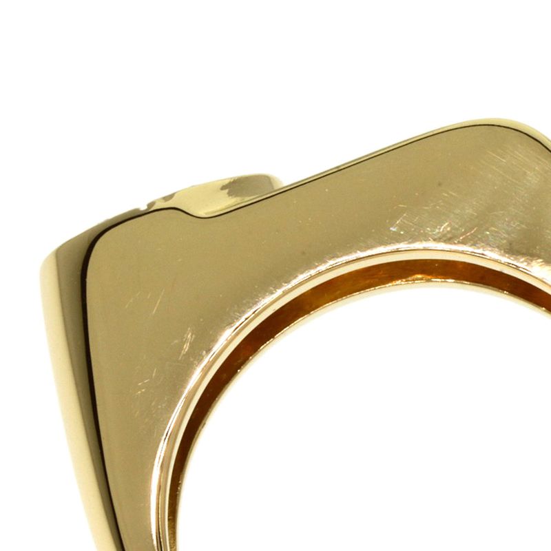 Dior CD Logo Diamond Ring 18K Yellow Gold