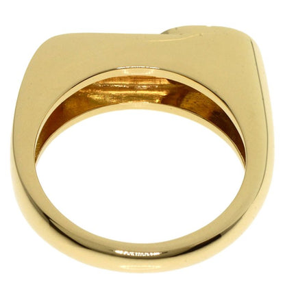 Dior CD Logo Diamond Ring 18K Yellow Gold