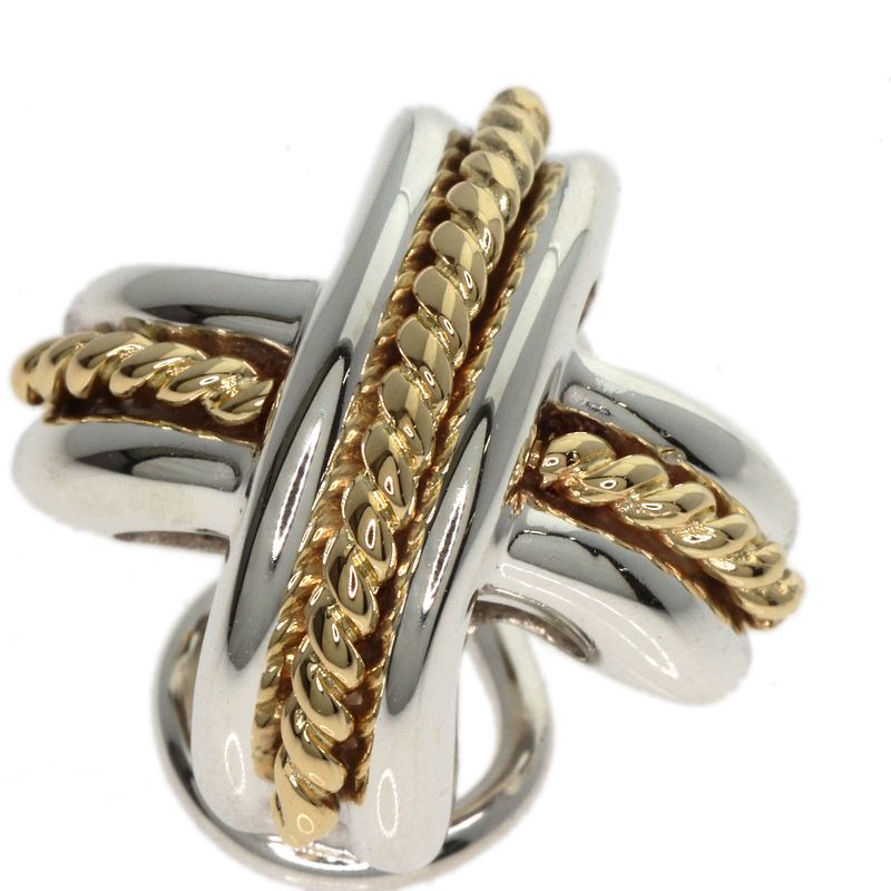 Tiffany & Co. Signature Cross Earrings 18K Yellow Gold