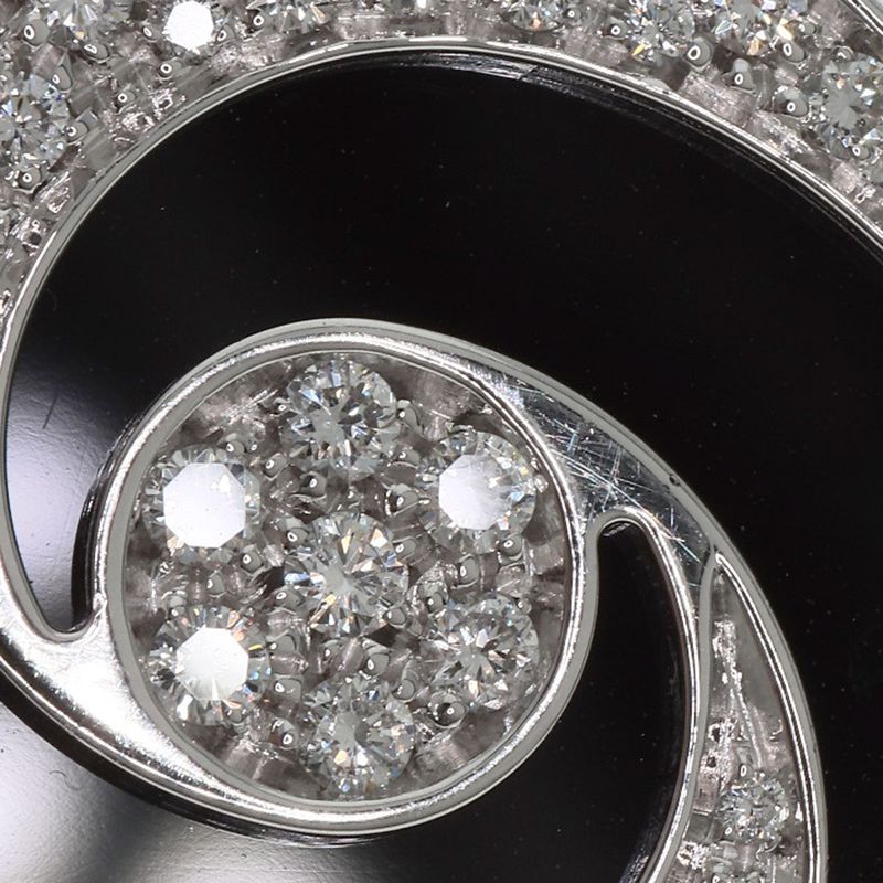 Bvlgari Allegra Optical Onyx Diamond Ring 18K White Gold