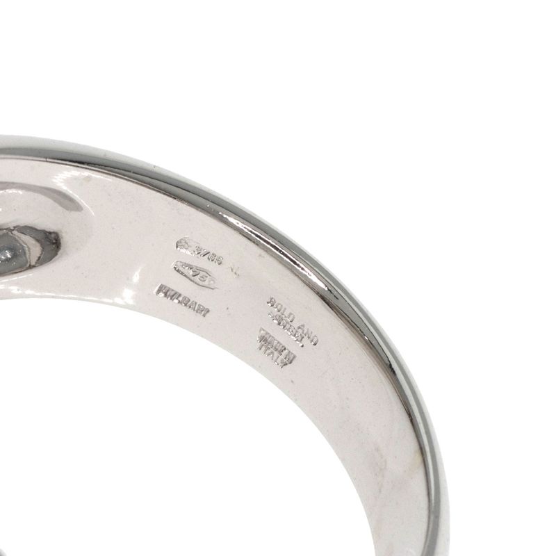 Bvlgari Allegra Optical Onyx Diamond Ring 18K White Gold