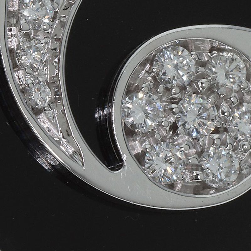 Bvlgari Allegra Optical Onyx Diamond Ring 18K White Gold