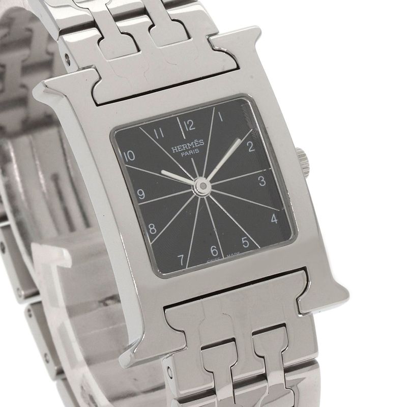 Hermes Watch SS Black