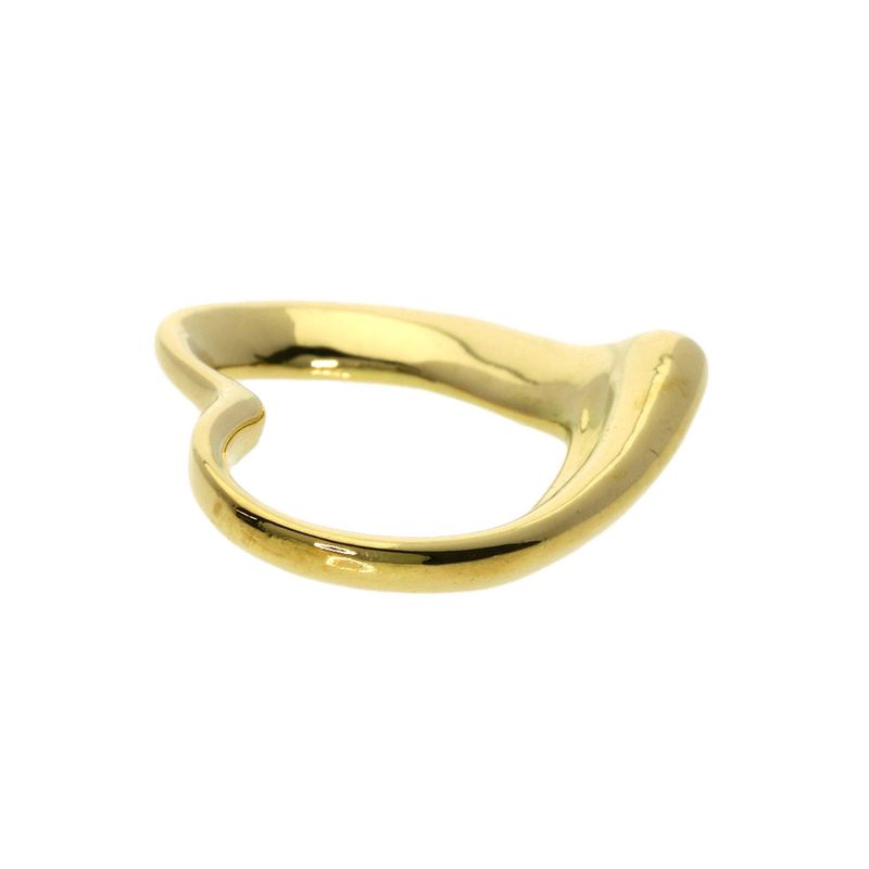 Tiffany & Co. Open Heart Pendant Top 18K Yellow Gold