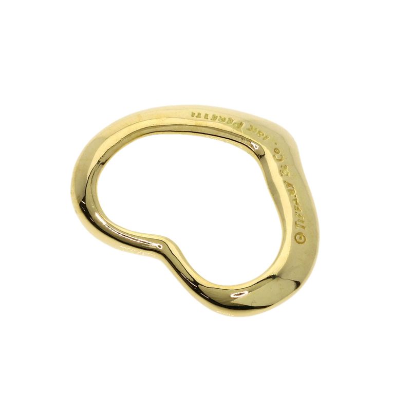 Tiffany & Co. Open Heart Pendant Top 18K Yellow Gold