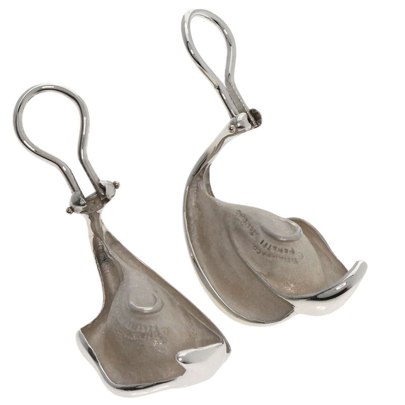 Tiffany & Co. Leaf Motif Earrings