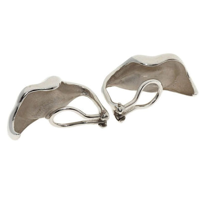 Tiffany & Co. Leaf Motif Earrings
