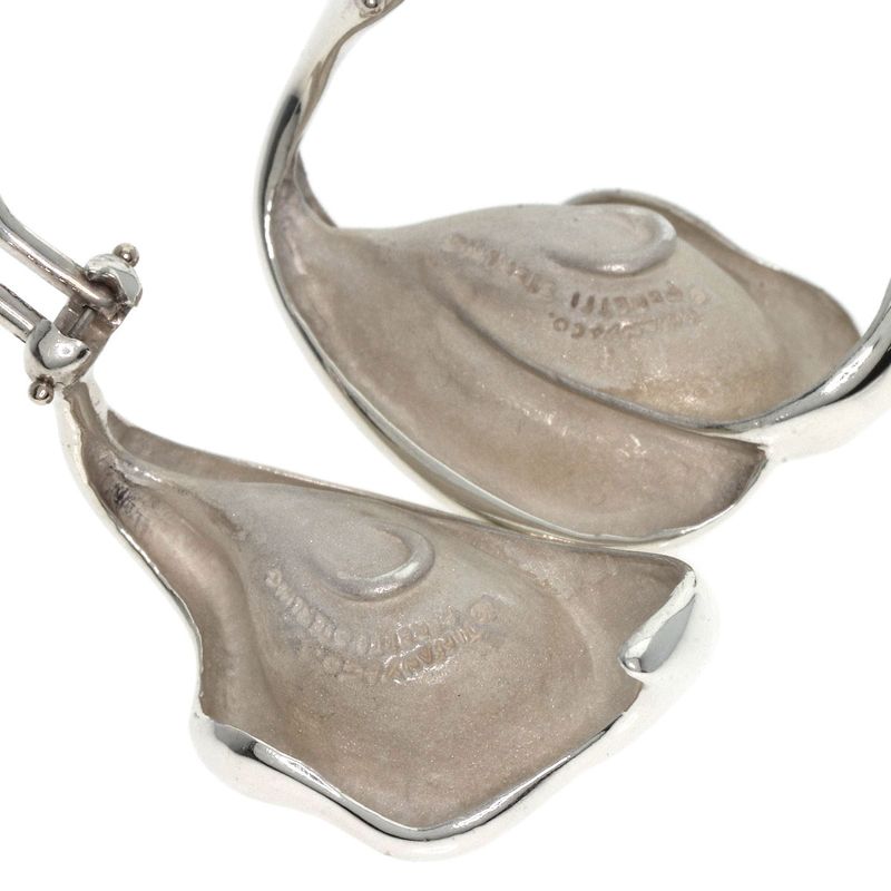Tiffany & Co. Leaf Motif Earrings