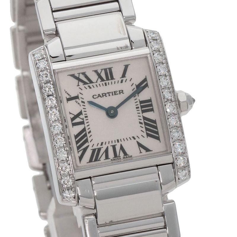 Cartier Tank Francaise SM Watch 18K White Gold