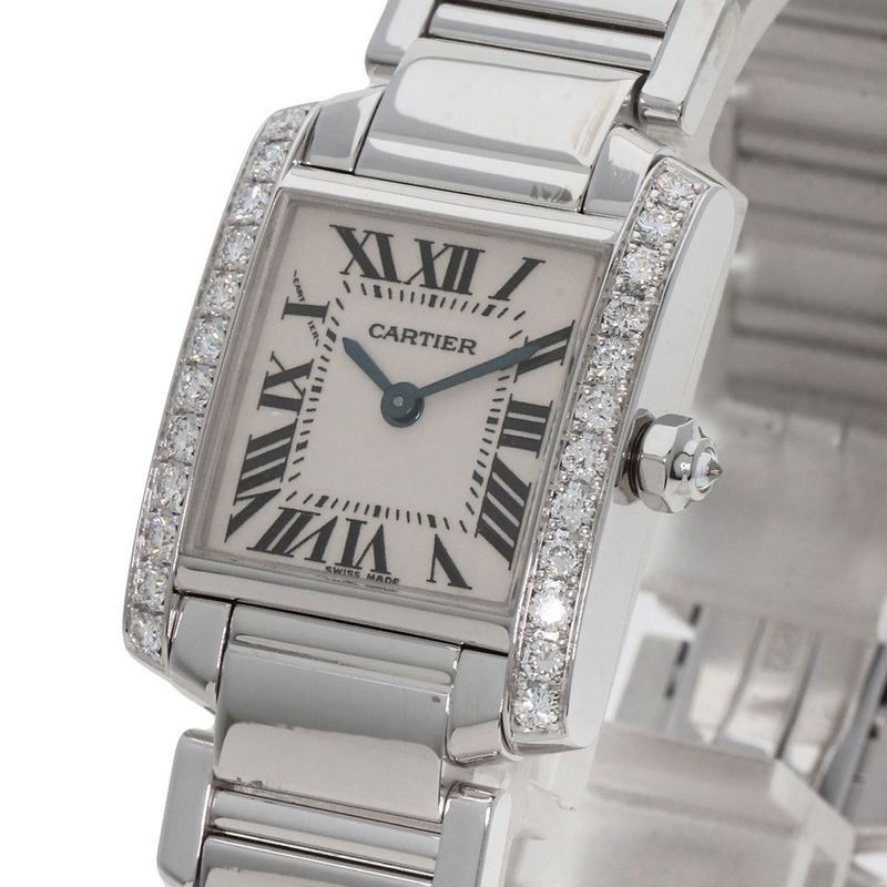 Cartier Tank Francaise SM Watch 18K White Gold