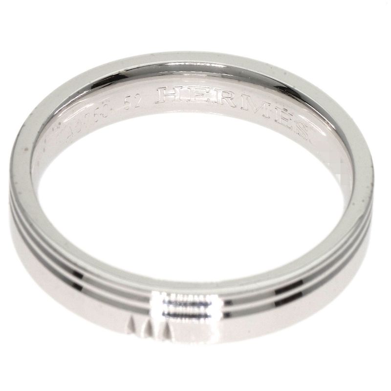 Hermes Alliance Kelly 52 Ring 18K White Gold