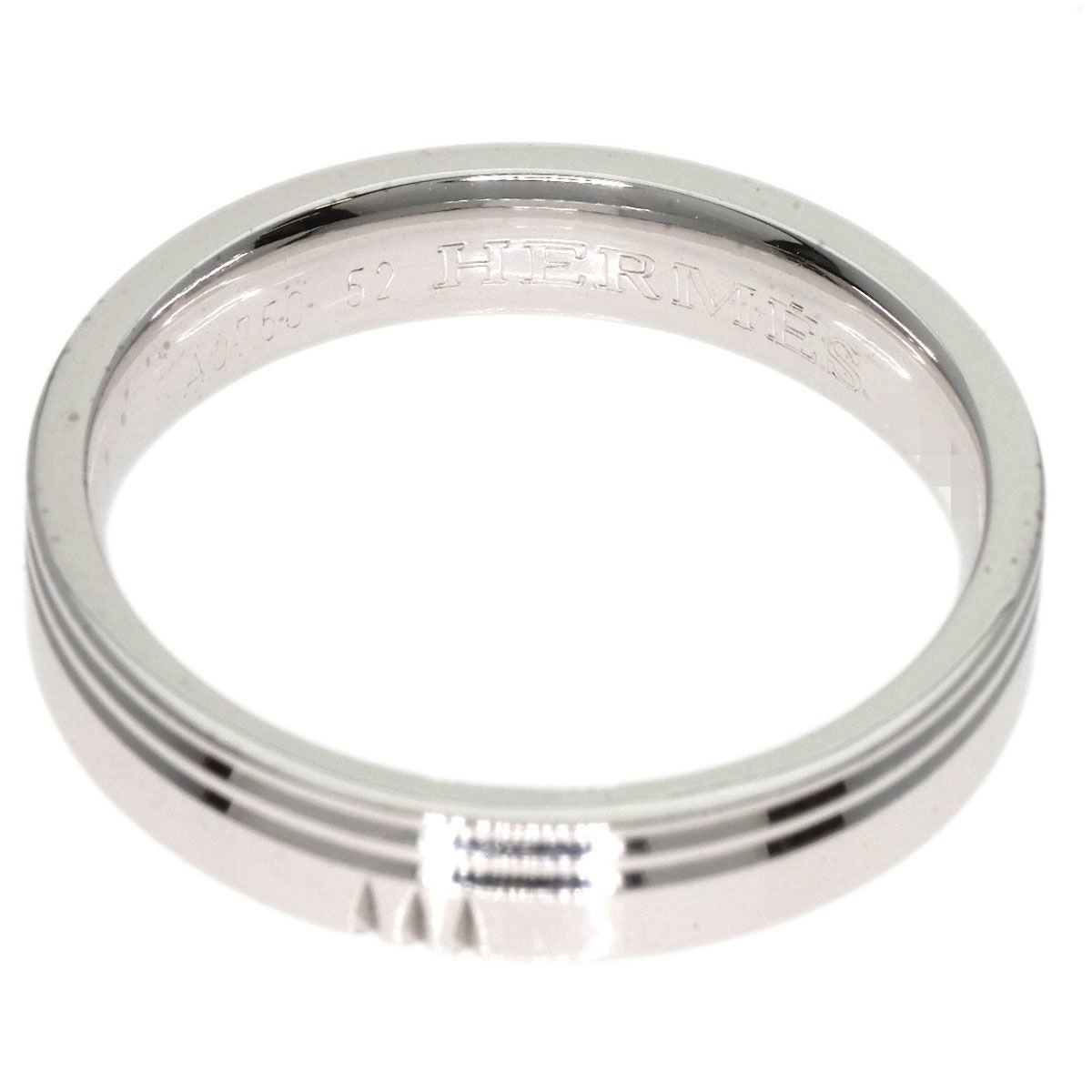 Hermes Alliance Kelly 52 Ring 18K White Gold