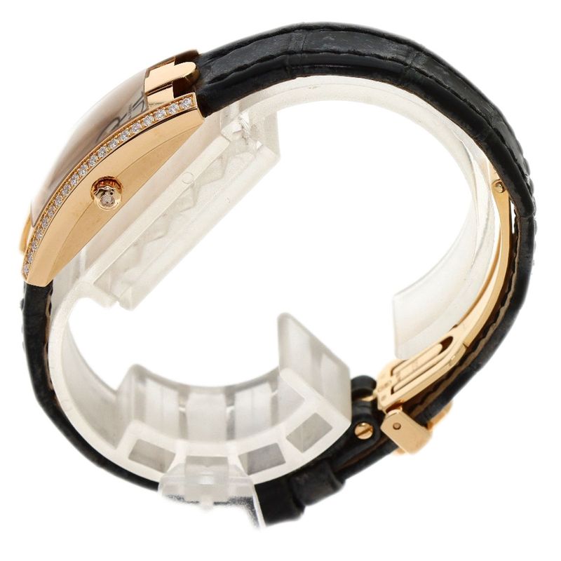 Harry Winston Avenue C Mini Bezel Diamond Watch 18K Pink Gold