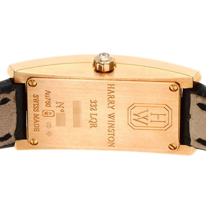 Harry Winston Avenue C Mini Bezel Diamond Watch 18K Pink Gold