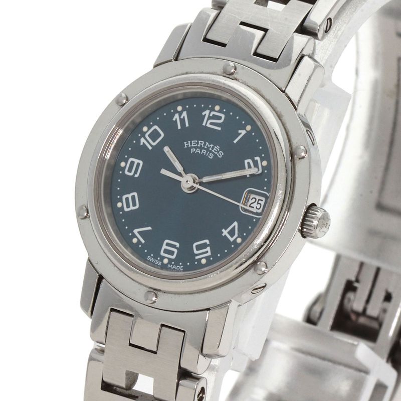 Hermes Clipper Watch SS