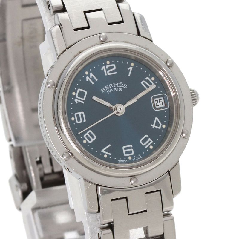 Hermes Clipper Watch SS