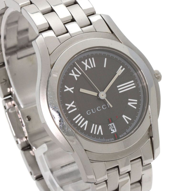 Gucci Round Face Watch SS